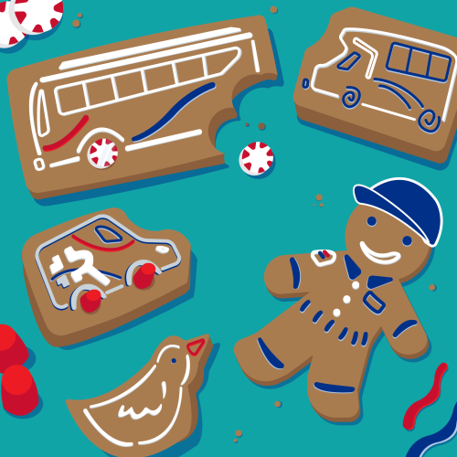 SamTrans Christmas tile 2025
